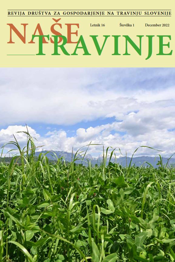 Članek v reviji Društva za gospodarjenje travinju Slovenije Naše travinje